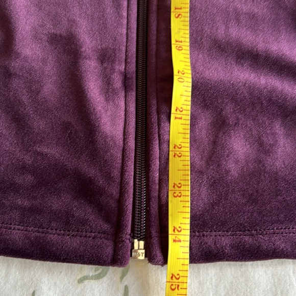 Leo & Nicole Y2K Style Purple Velvet Tracksuit - Picture 8 of 16